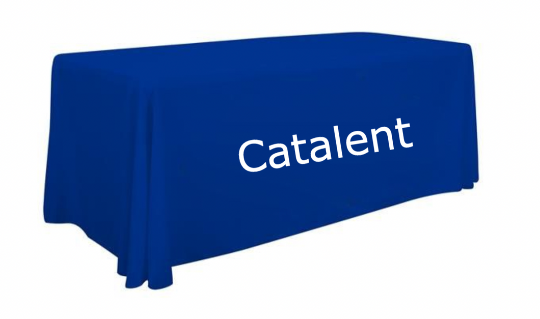 Catalent 8' Branded Tablecloth